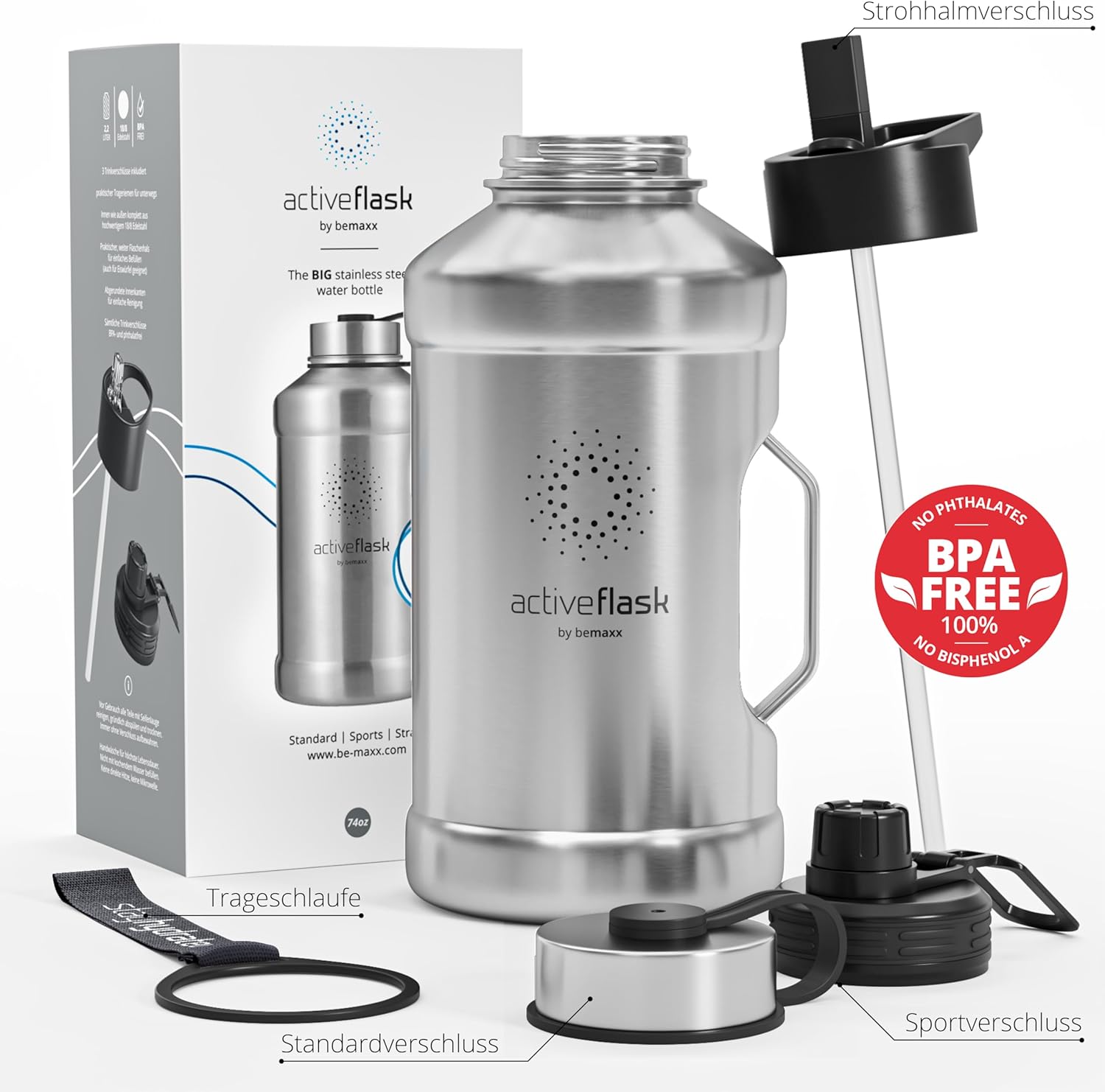 ACTIVE FLASK Single Wall 1.3L + 2.2L