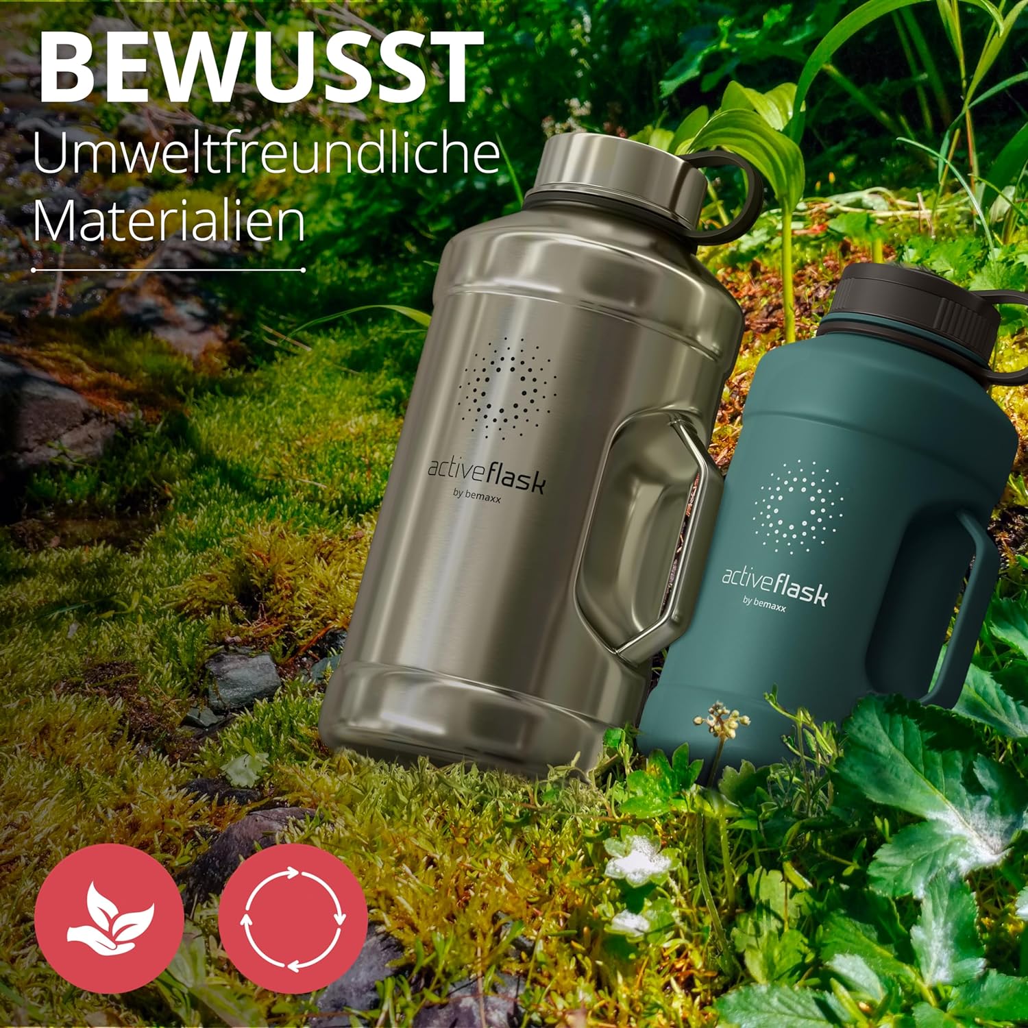 ACTIVE FLASK Single Wall 1.3L + 2.2L