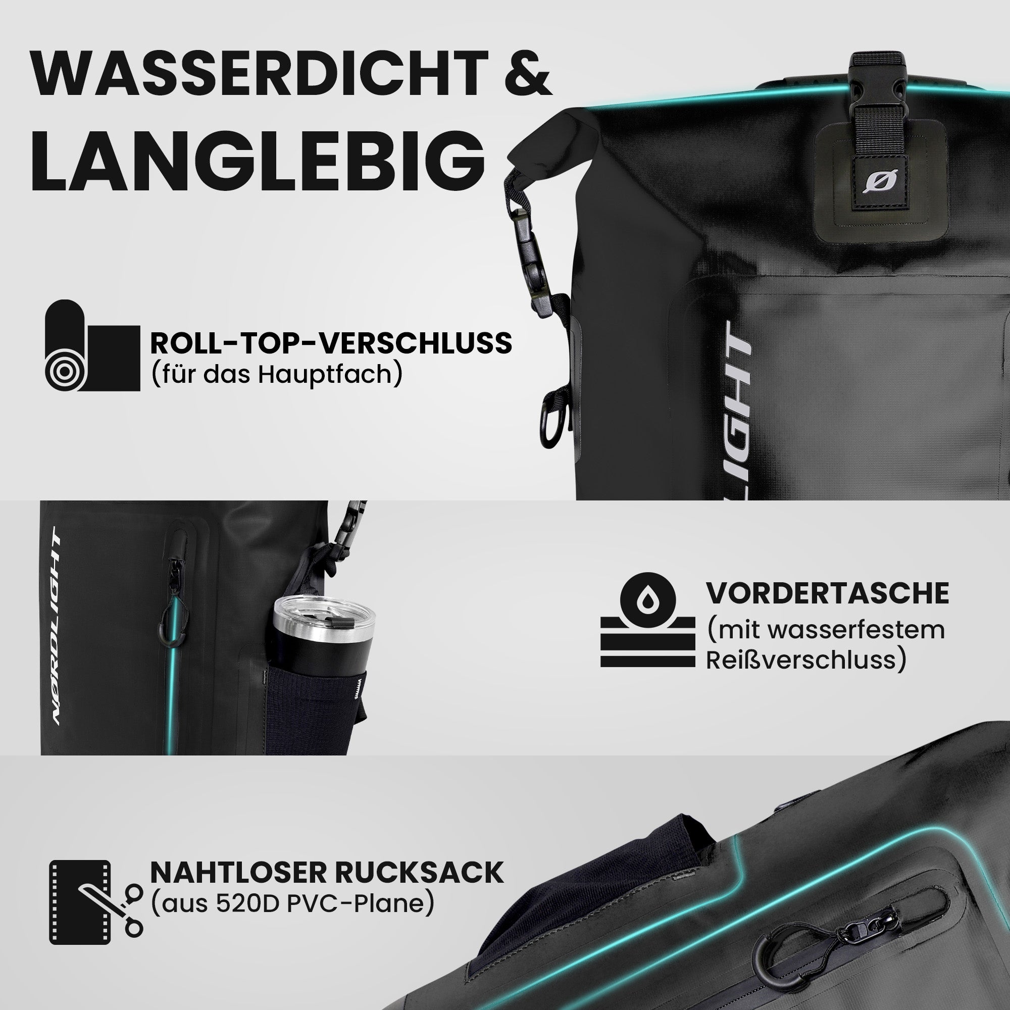 Nordlight | Backpack Roll Top 25L