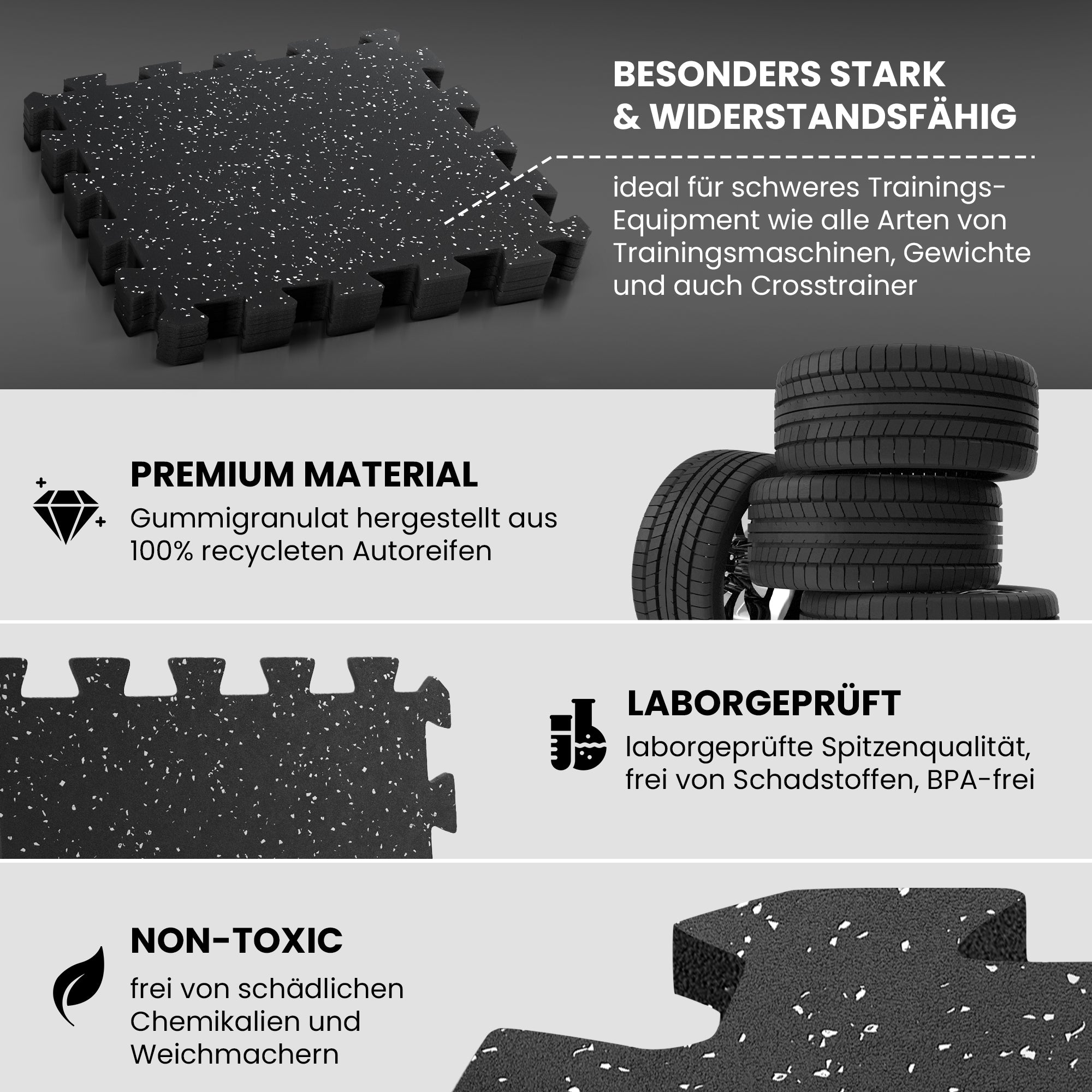 Interlocking Puzzle Mats Rubber