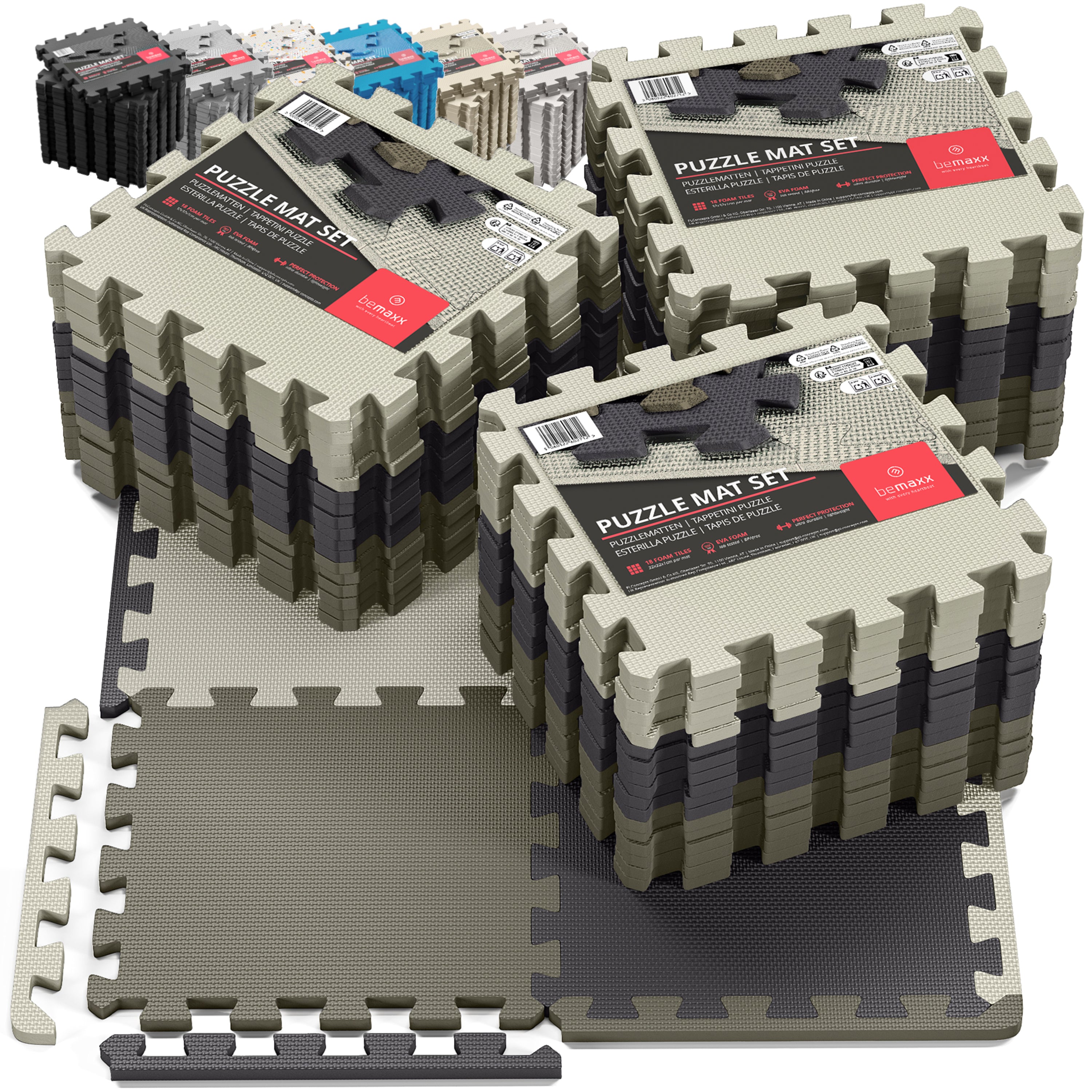 Bodenschutzmatten Set EVA (18 Matten pro Set)