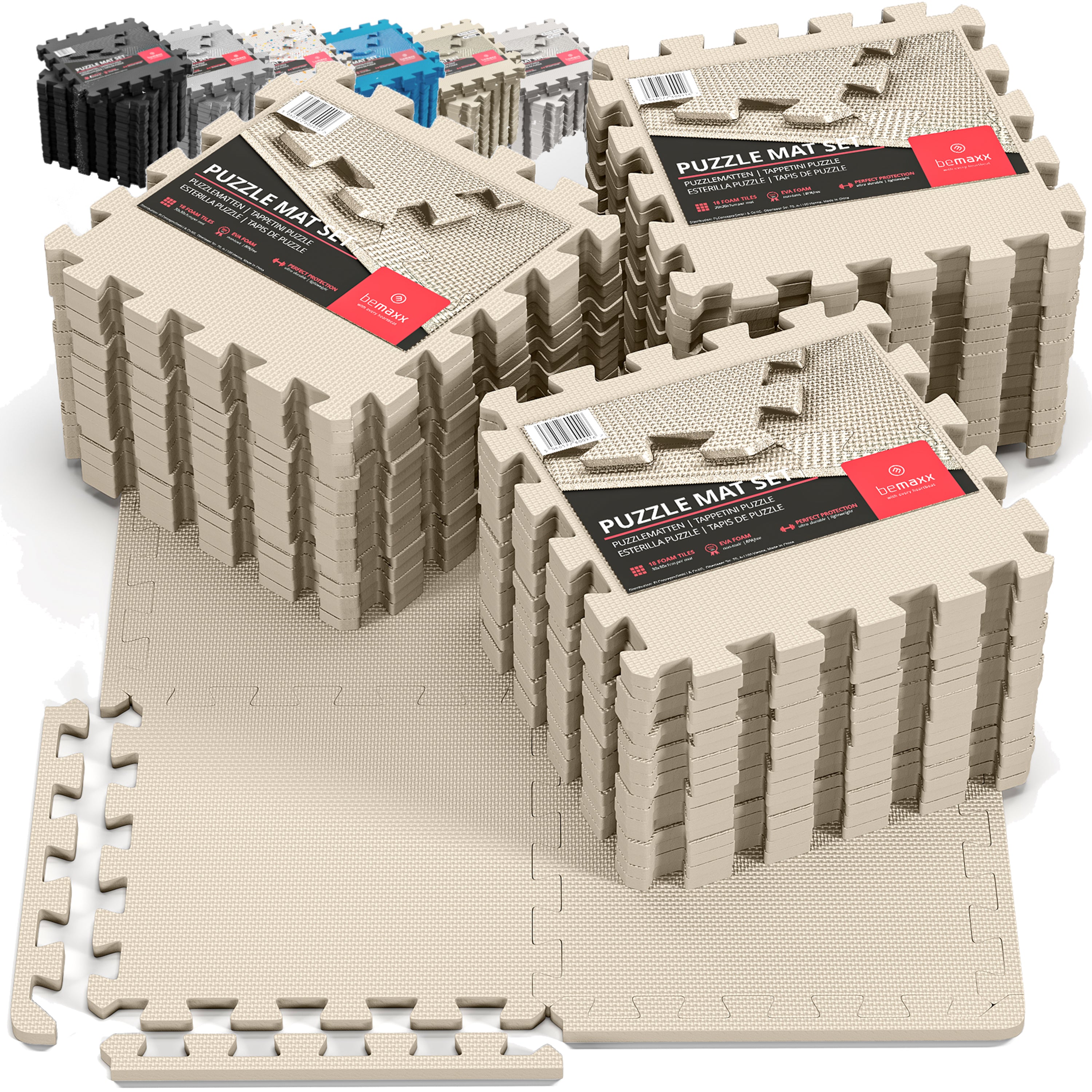 Bodenschutzmatten Set EVA (18 Matten pro Set)