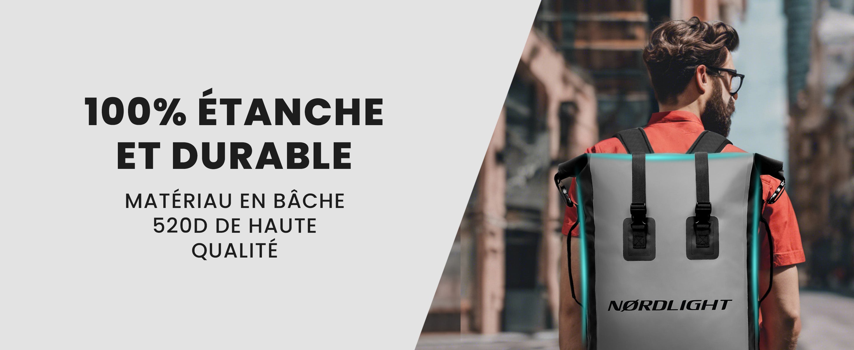 Sac à dos Nørdlight 35L – 100% étanche et durable, en bâche 520D de haute qualité