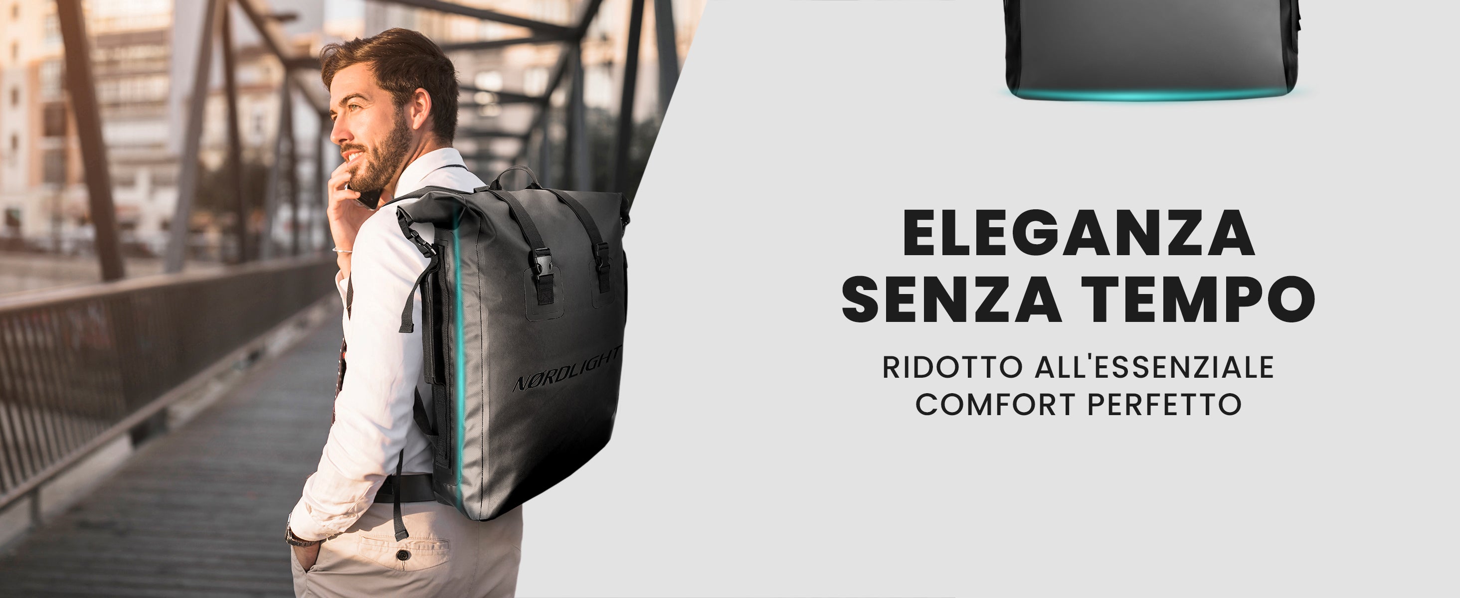 Zaino Nørdlight 35L – design senza tempo, ridotto all’essenziale, massimo comfort