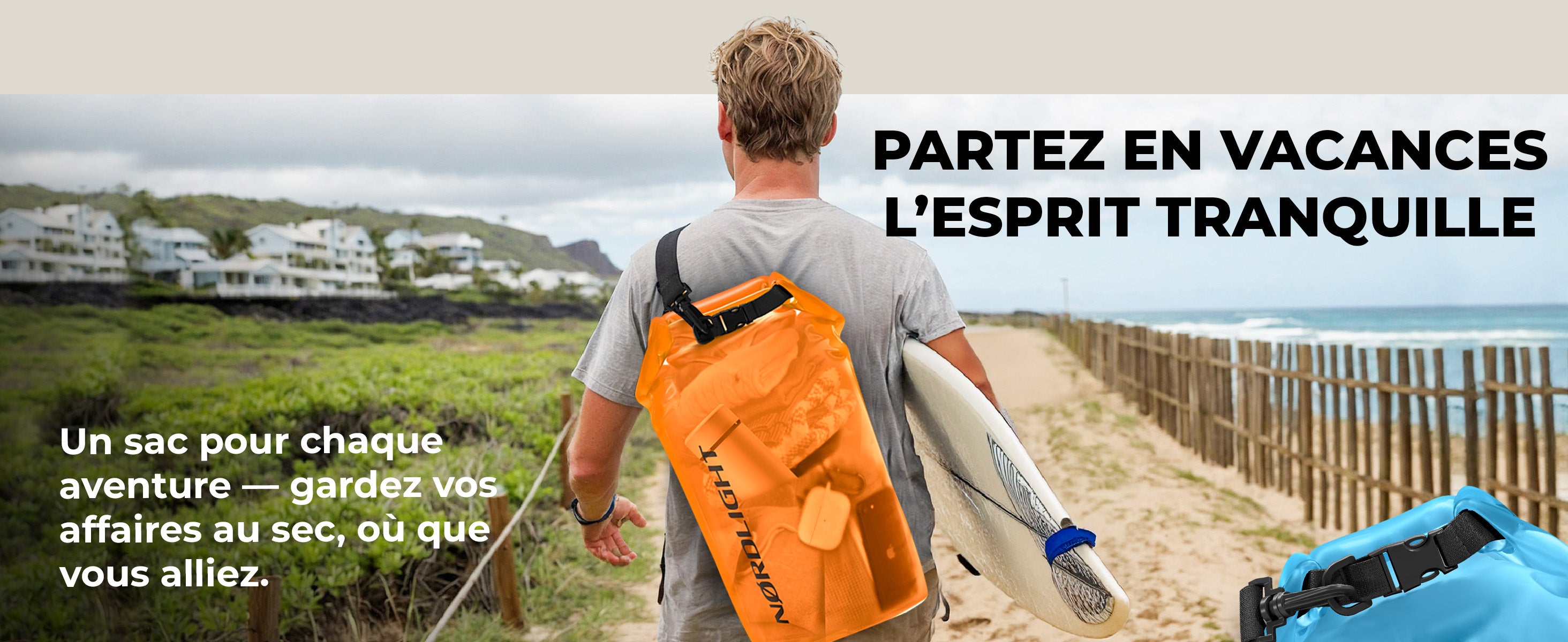 Sac étanche Nørdlight – garde vos affaires au sec partout, idéal pour voyage et plage