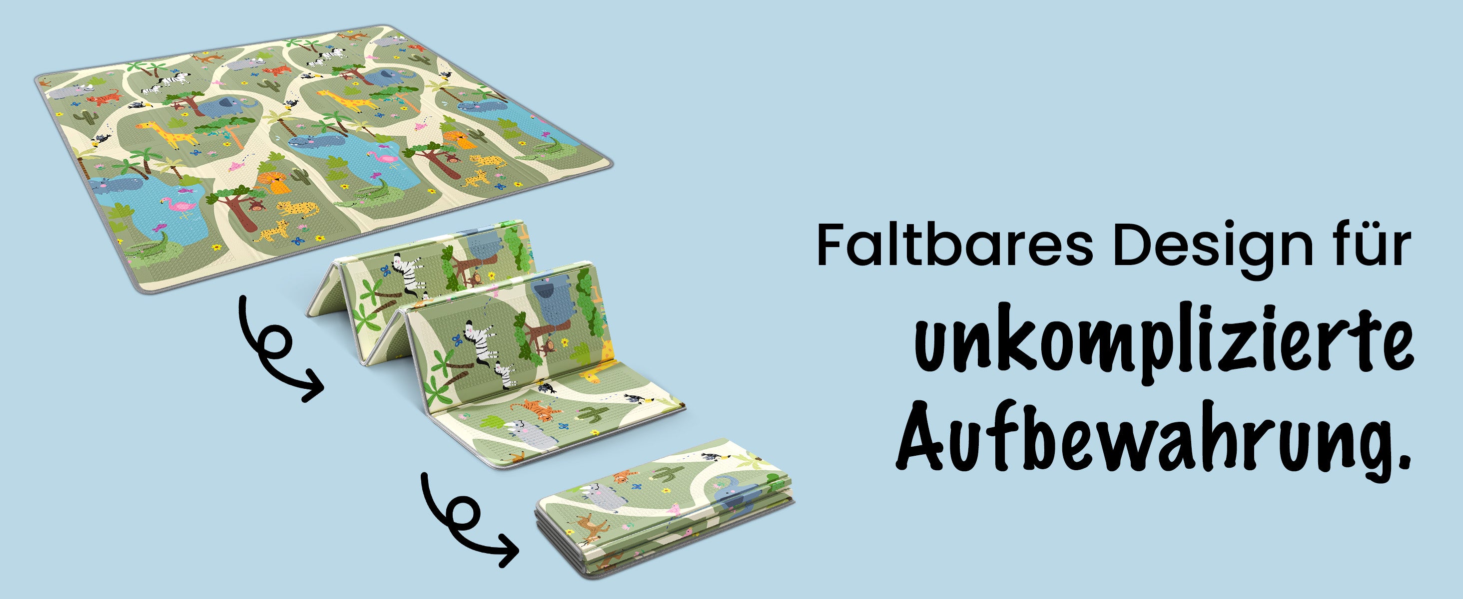 Mapalou Baby Faltmatte mit Löwenmotiv wird abgewischt – wasserfest, schmutzabweisend und hygienisch sauber.