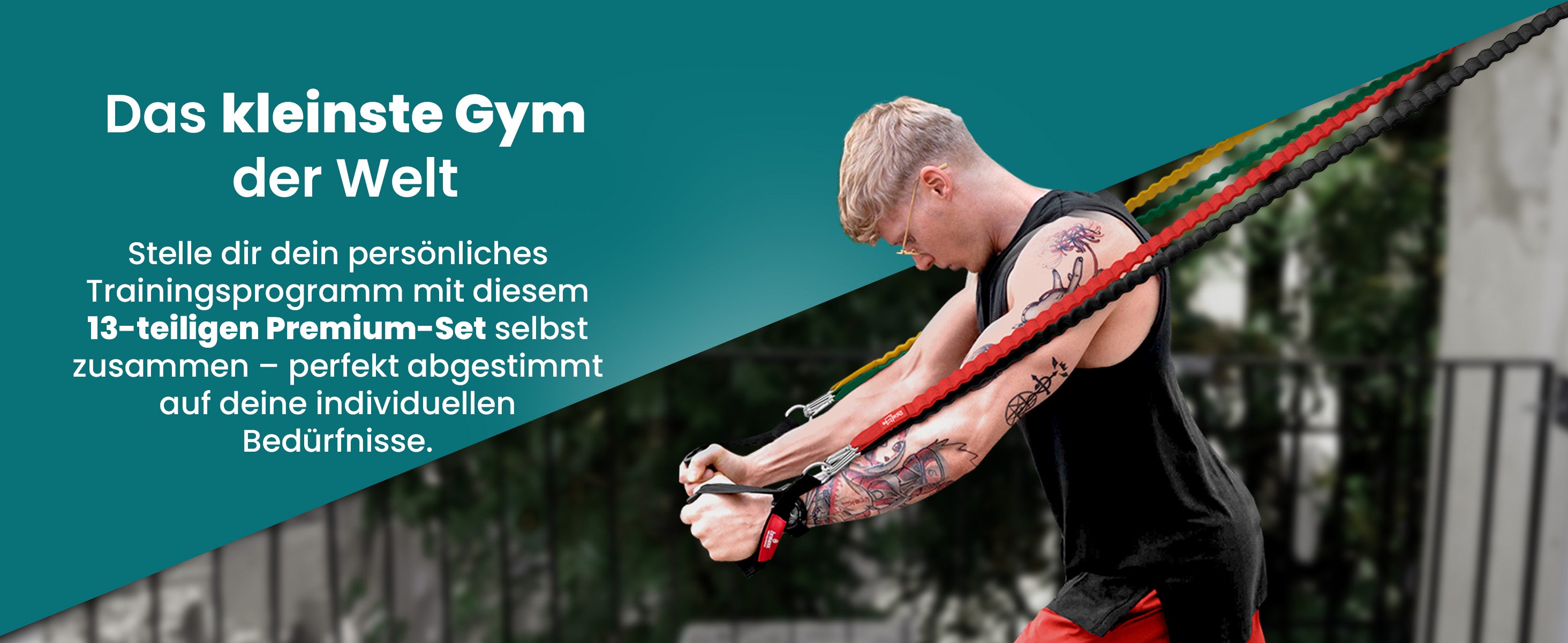 bemaxx Resistance Band Set – dein persönliches Minifitnessstudio mit 13 Teilen