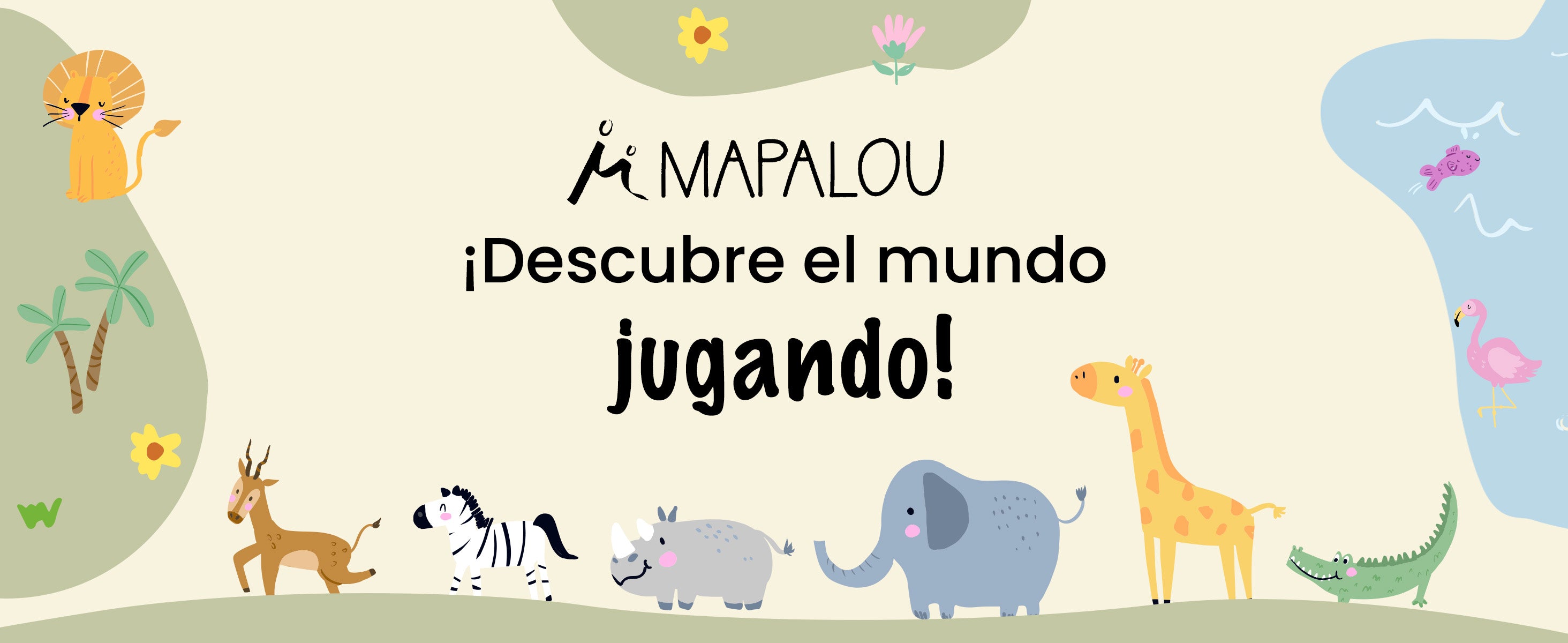 Alfombra Mapalou – descubre el mundo jugando con divertidos diseños de animales