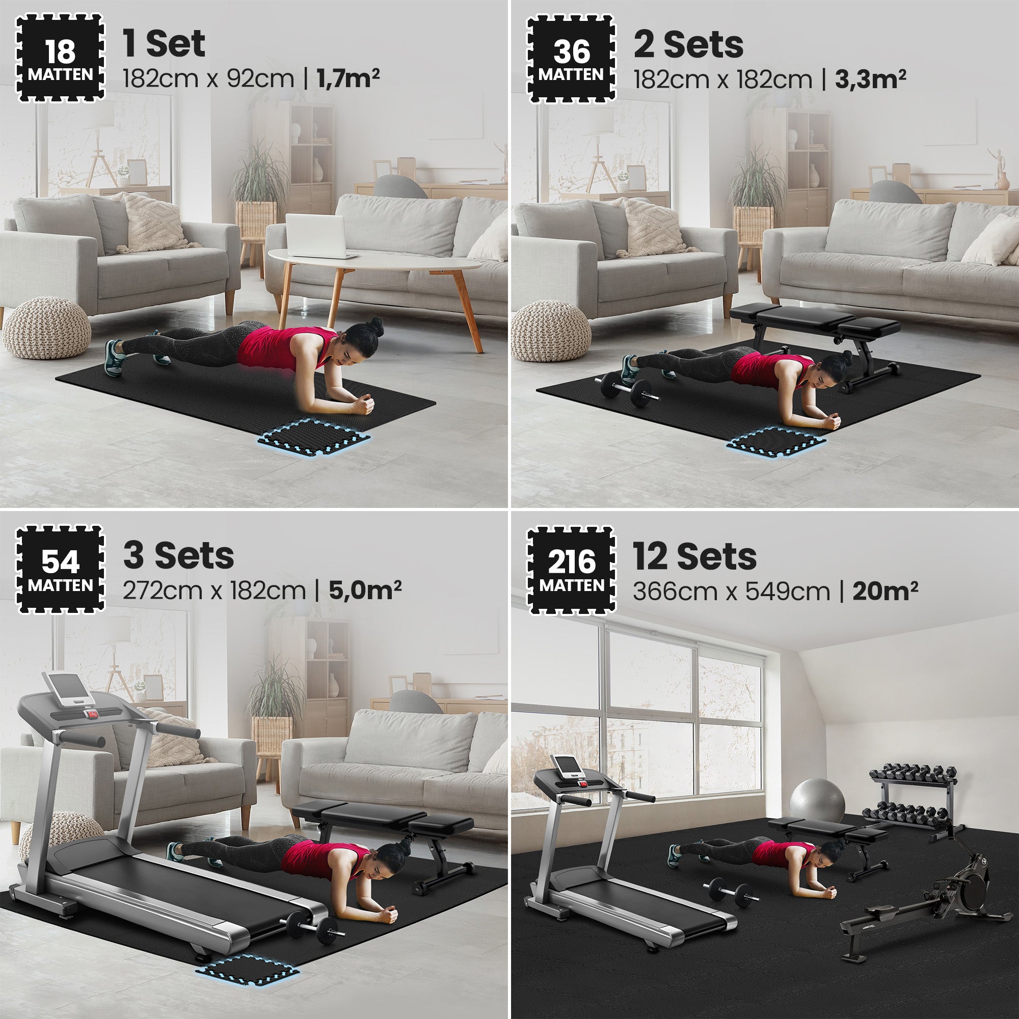 Ensemble de tapis de protection des sols