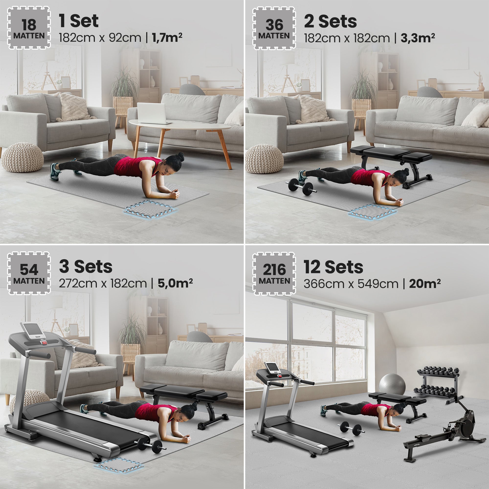 Ensemble de tapis de protection des sols