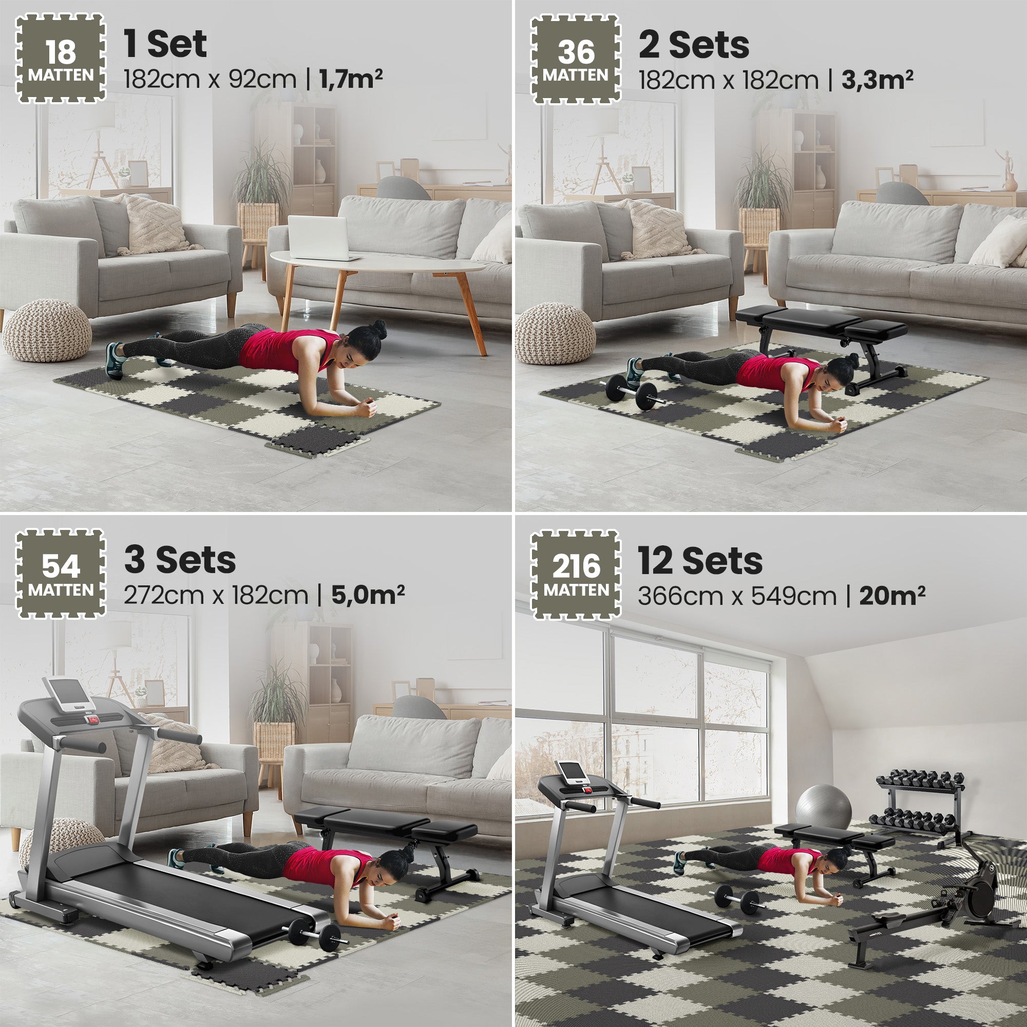 Ensemble de tapis de protection des sols