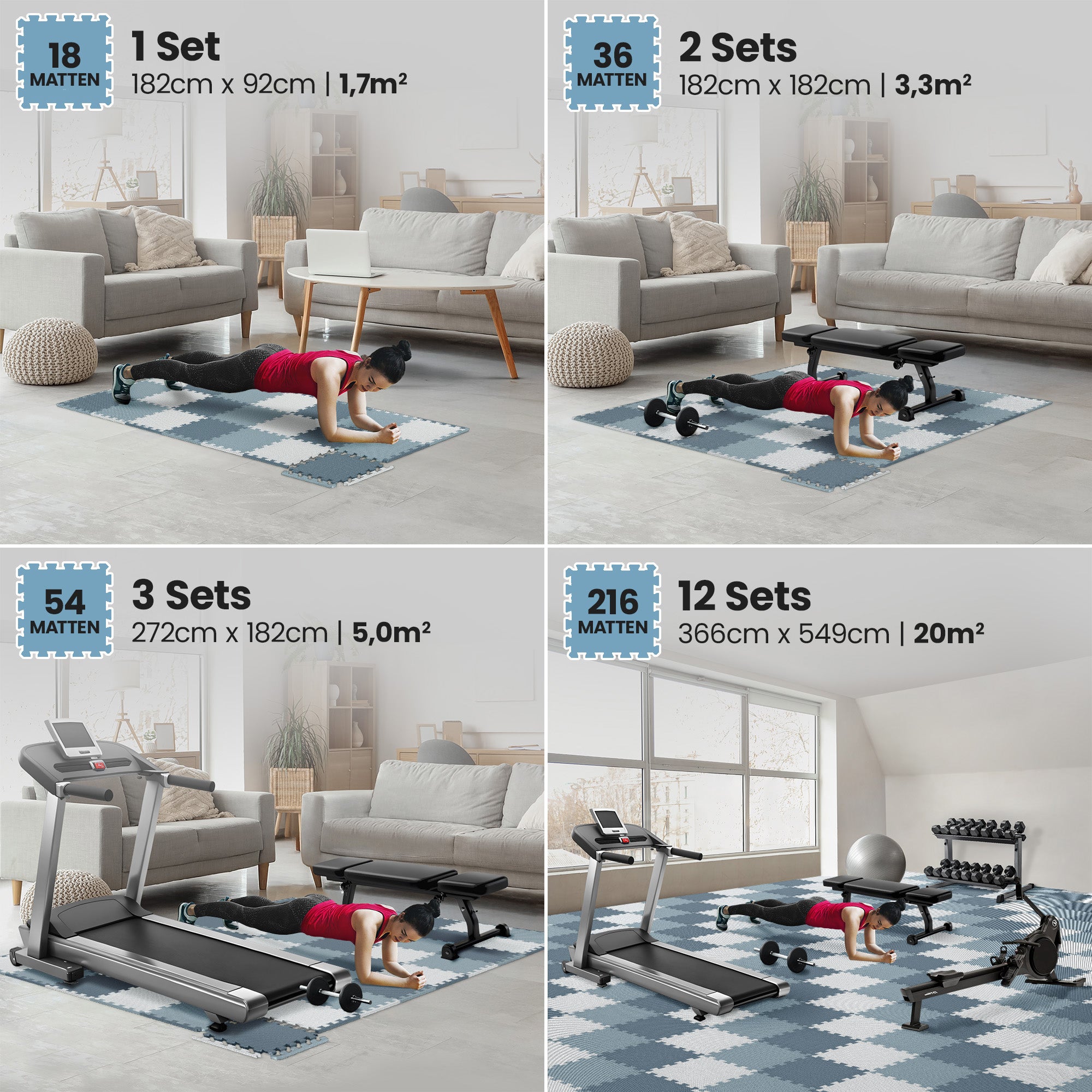 Ensemble de tapis de protection des sols