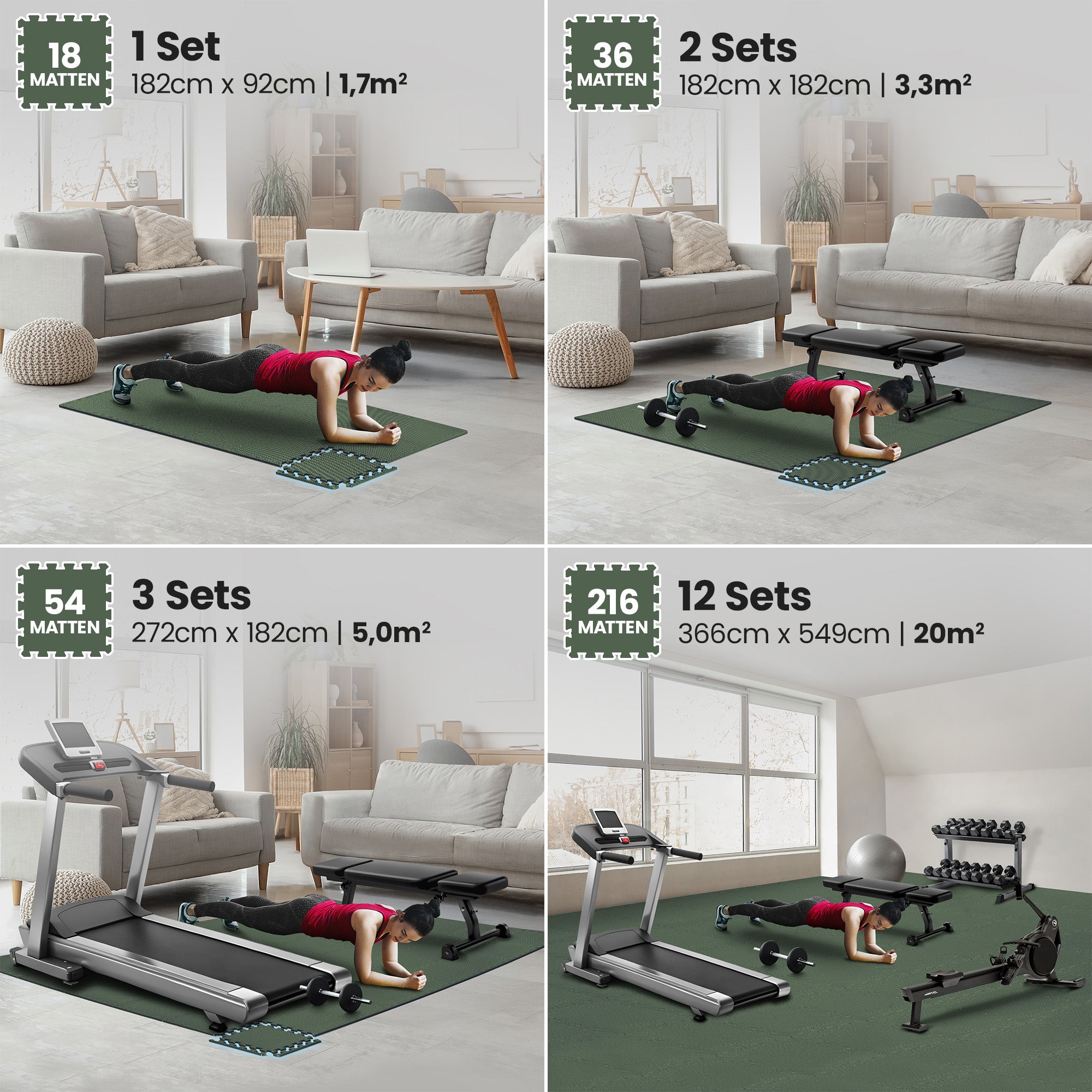 Ensemble de tapis de protection des sols