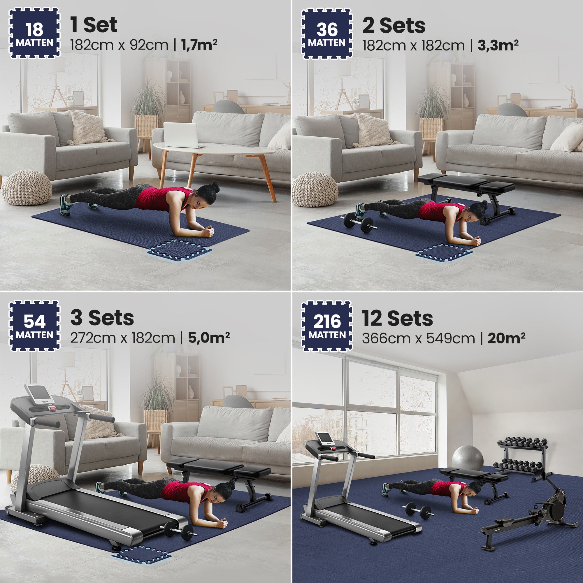 Ensemble de tapis de protection des sols