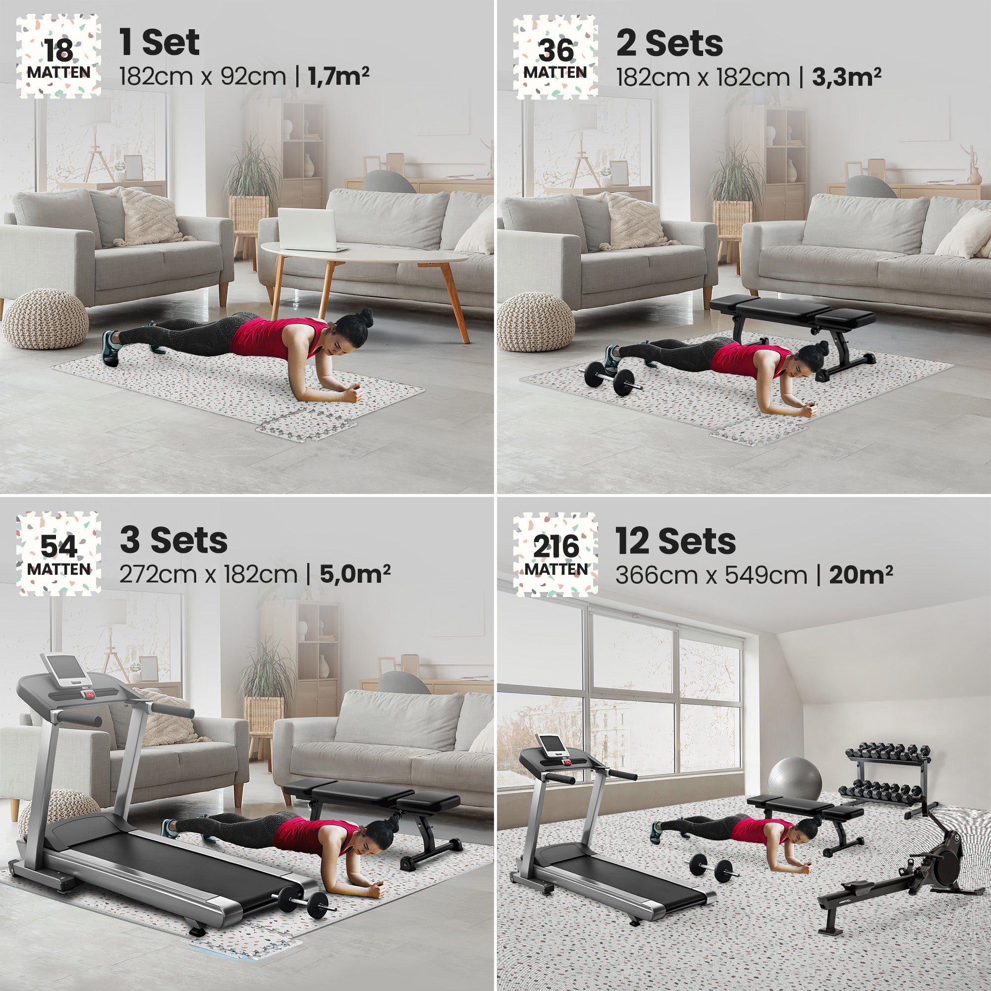 Ensemble de tapis de protection des sols