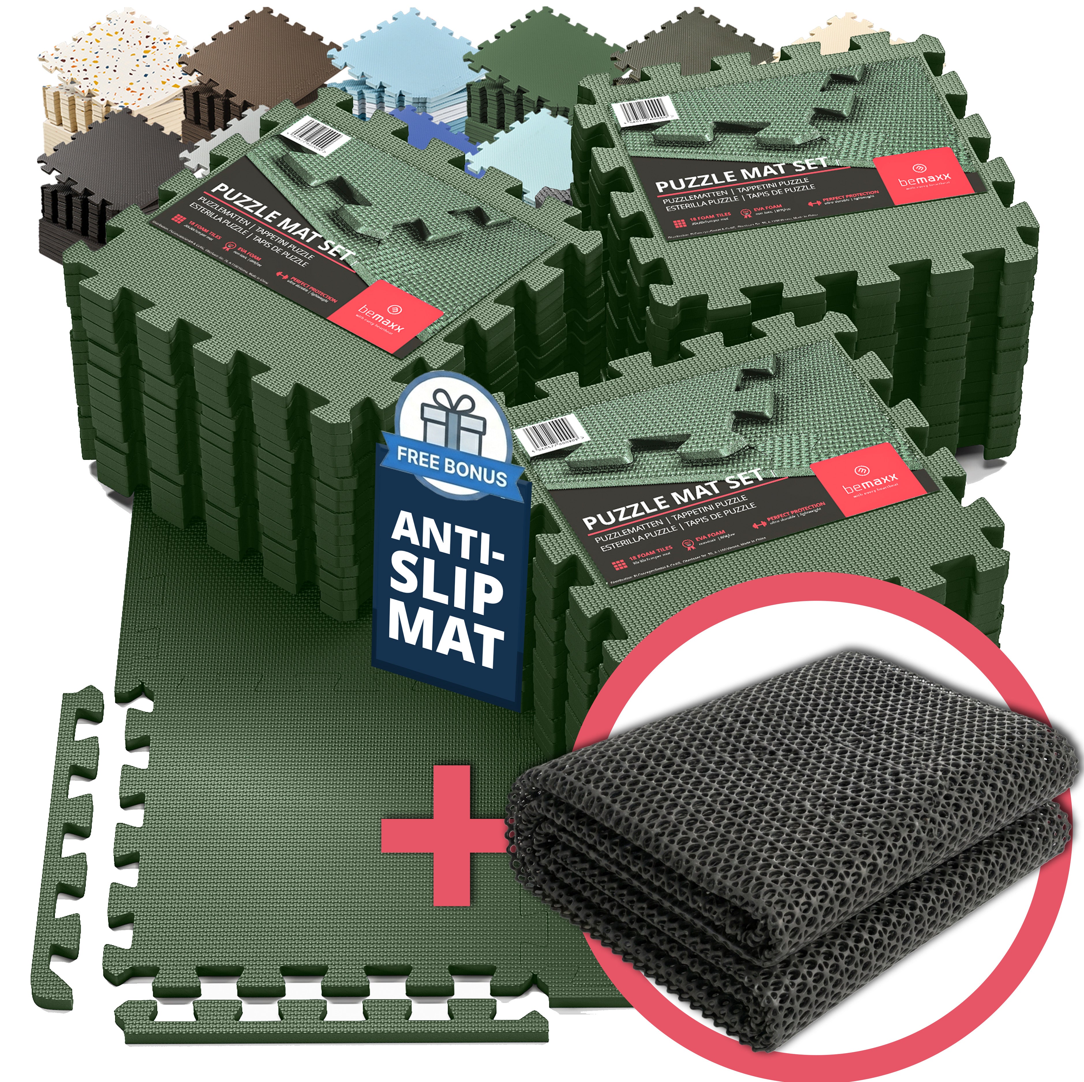 Ensemble de tapis de protection des sols