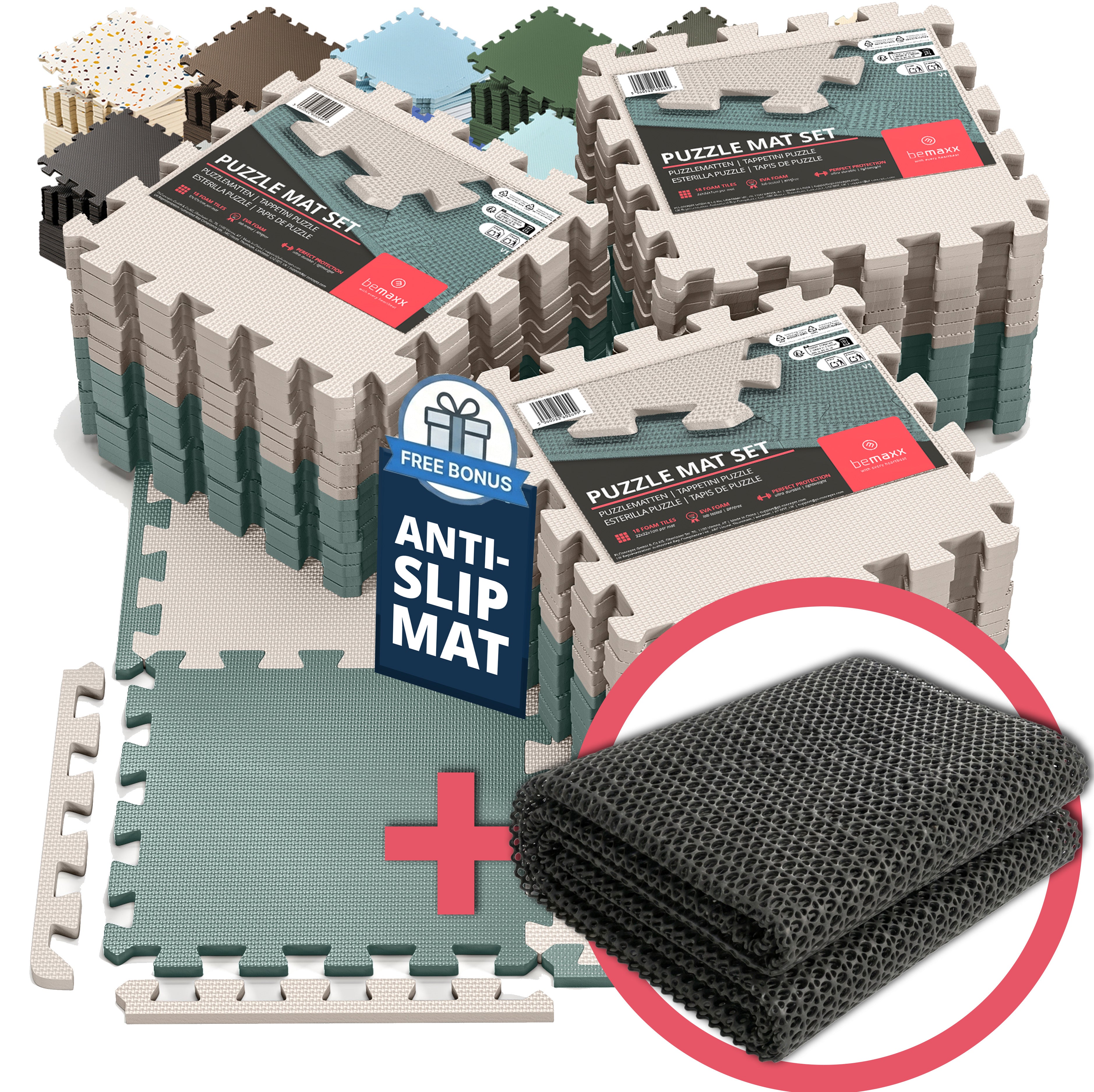 Ensemble de tapis de protection des sols