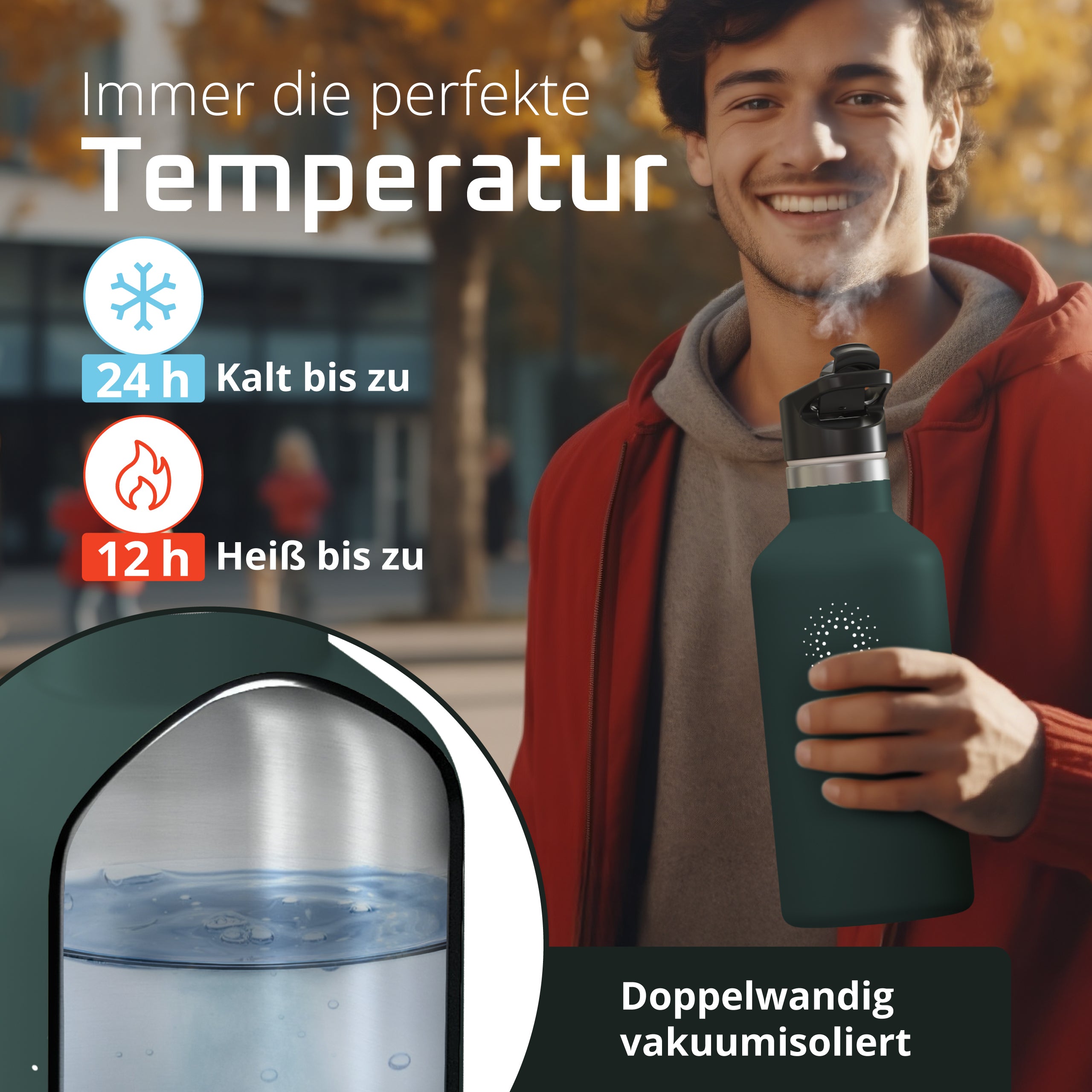 Gourde ACTIVE FLASK Bambú