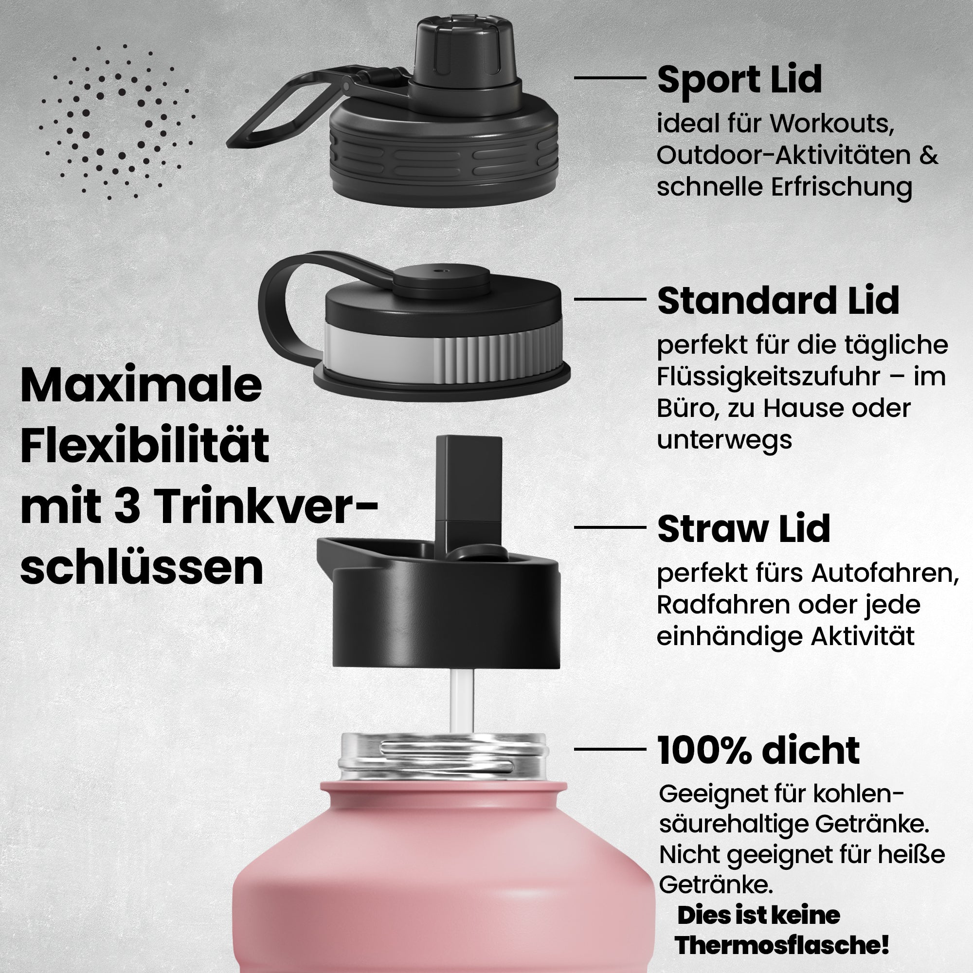 ACTIVE FLASK Single Wall 1.3L + 2.2L