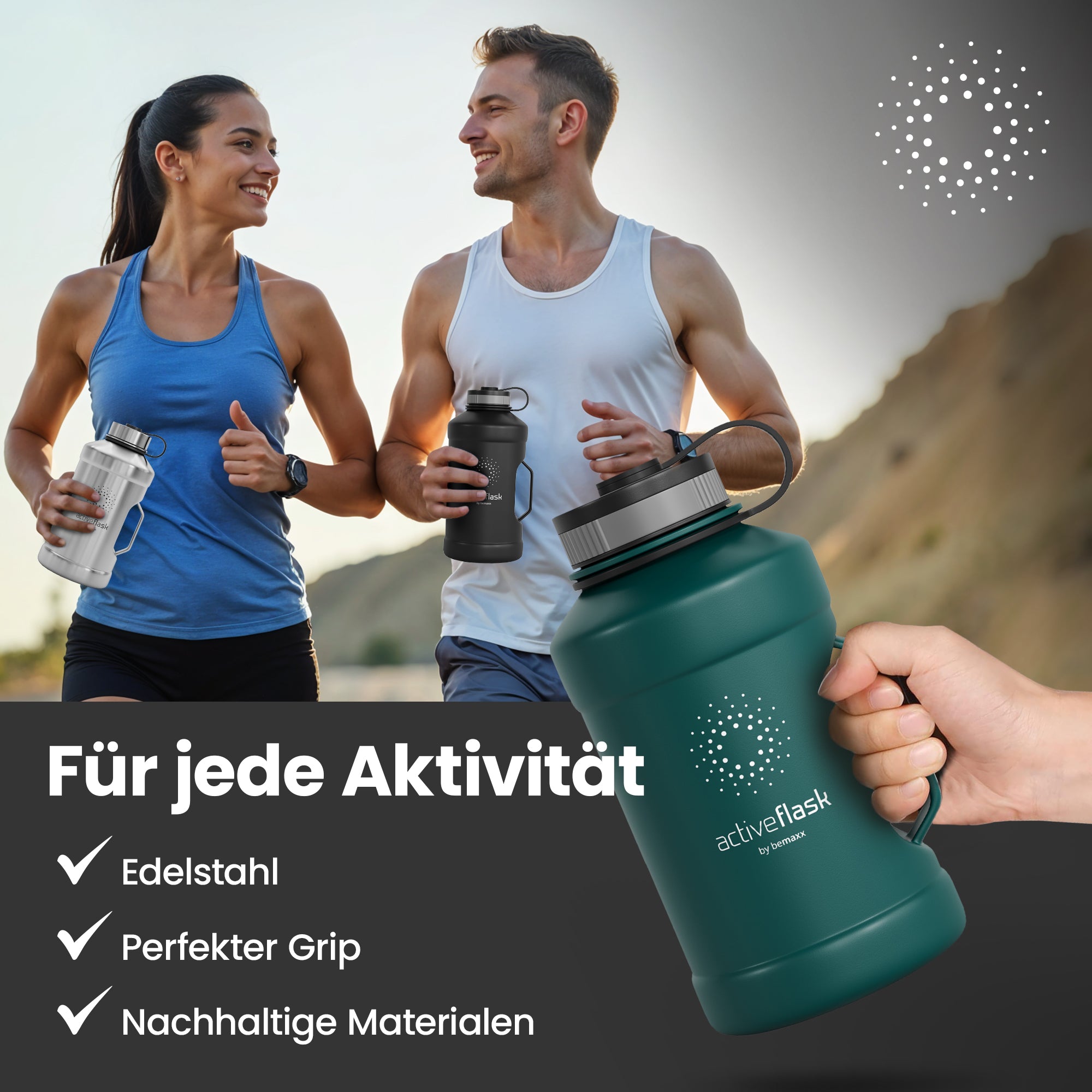 ACTIVE FLASK Single Wall 1.3L + 2.2L