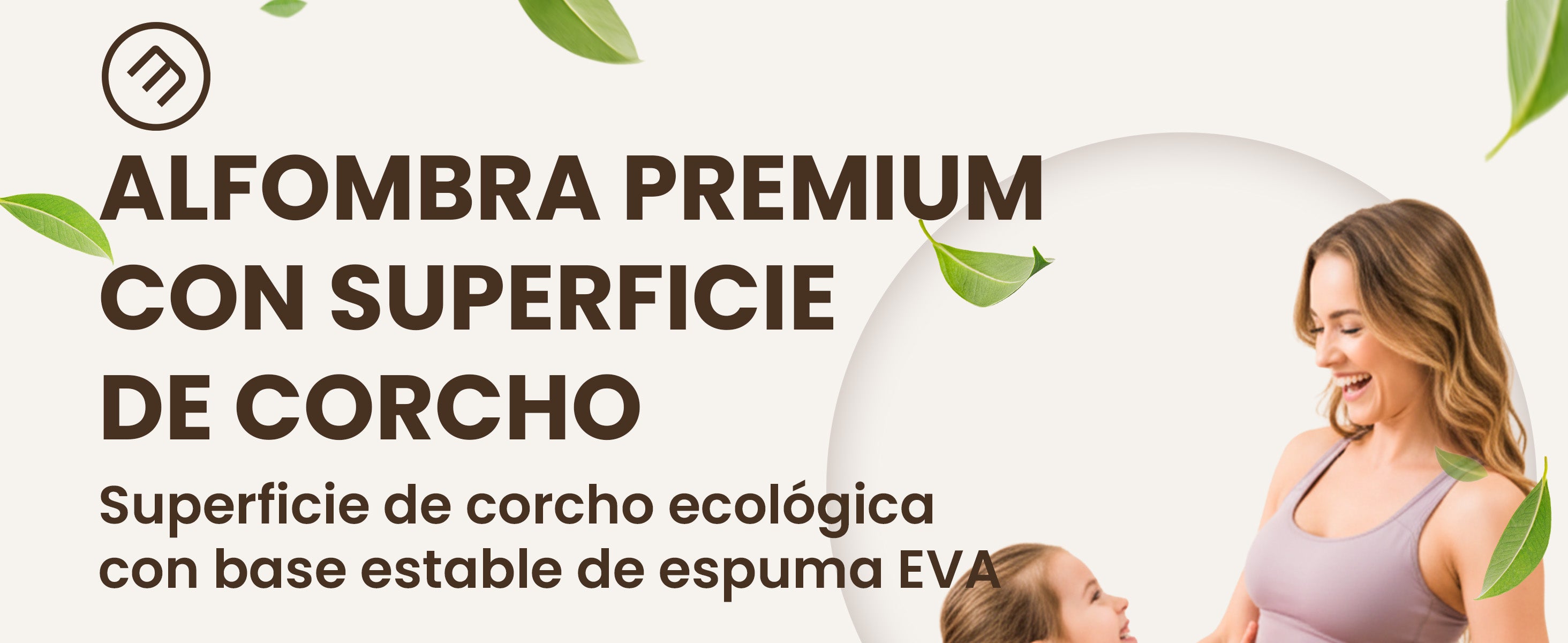 Esterilla fitness premium bemaxx con superficie de corcho – antideslizante y amortiguadora para uso diario.
